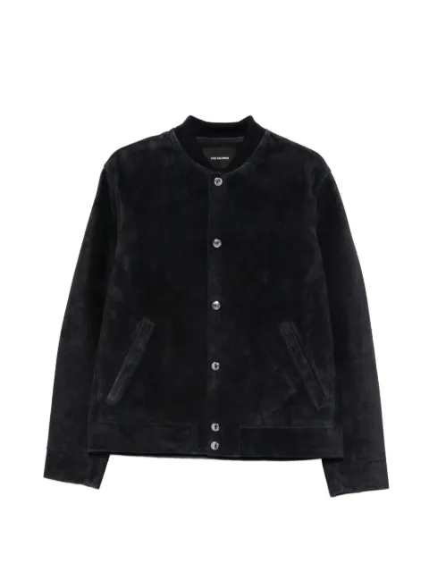 Yves Salomon suede button-fastening jacket