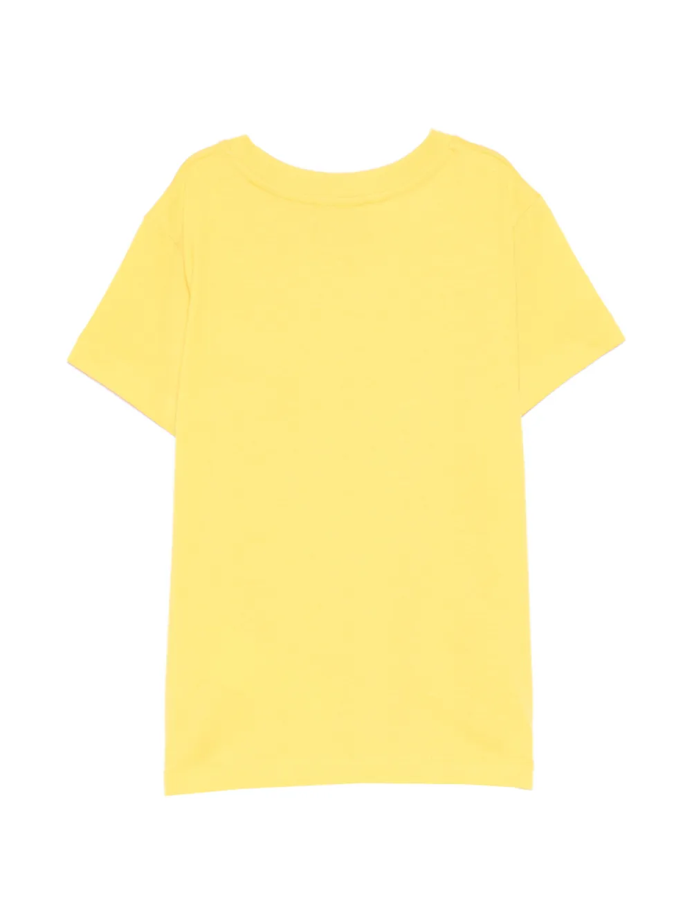 Moschino Kids T-shirt met geborduurd detail Geel
