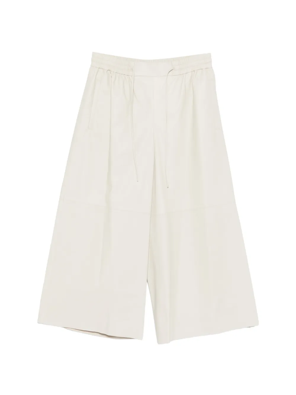 Yves Salomon drawstring leather trousers - Toni neutri