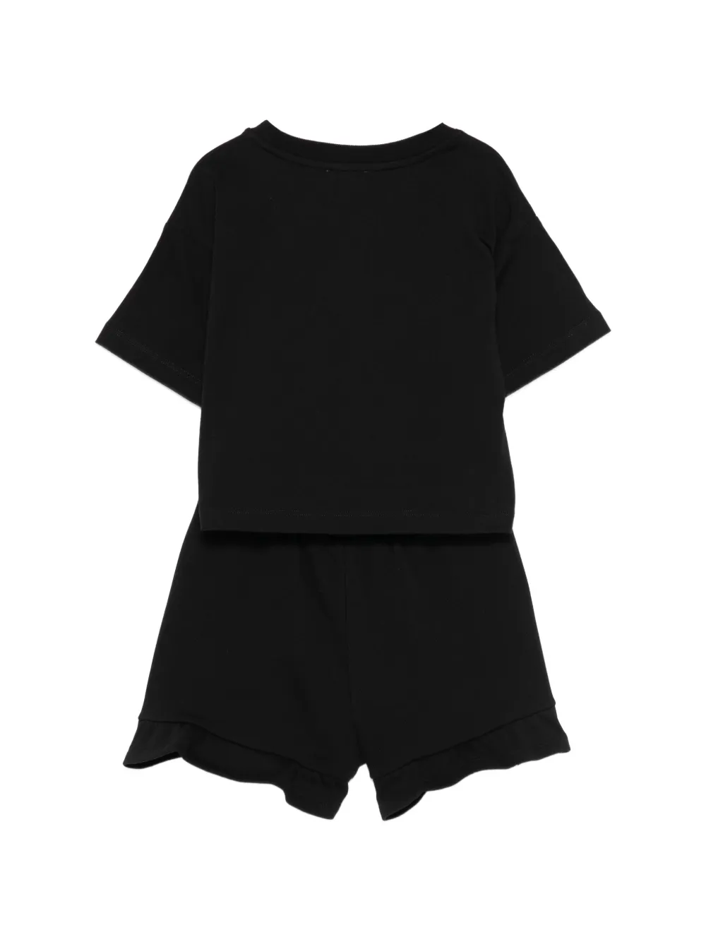 Moschino Kids Shorts set met print Zwart