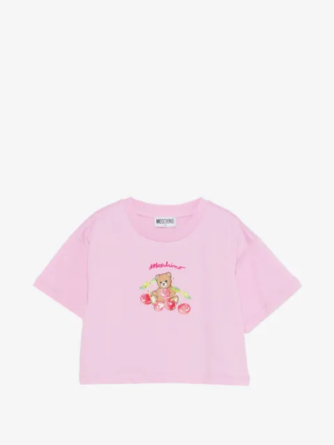 Moschino Kids teddy cherry T-shirt