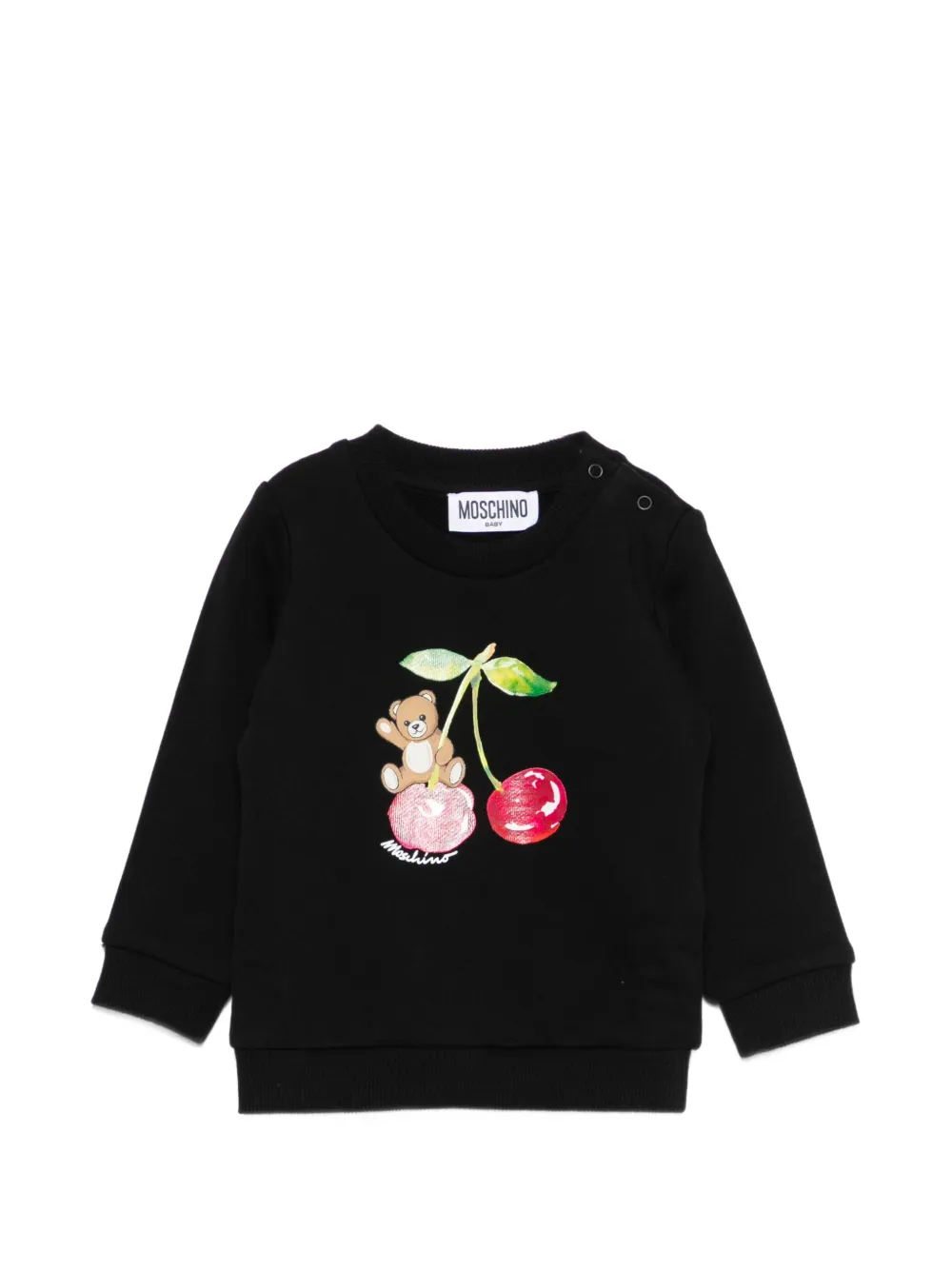 Moschino Kids black cotton sweatshirt - Nero
