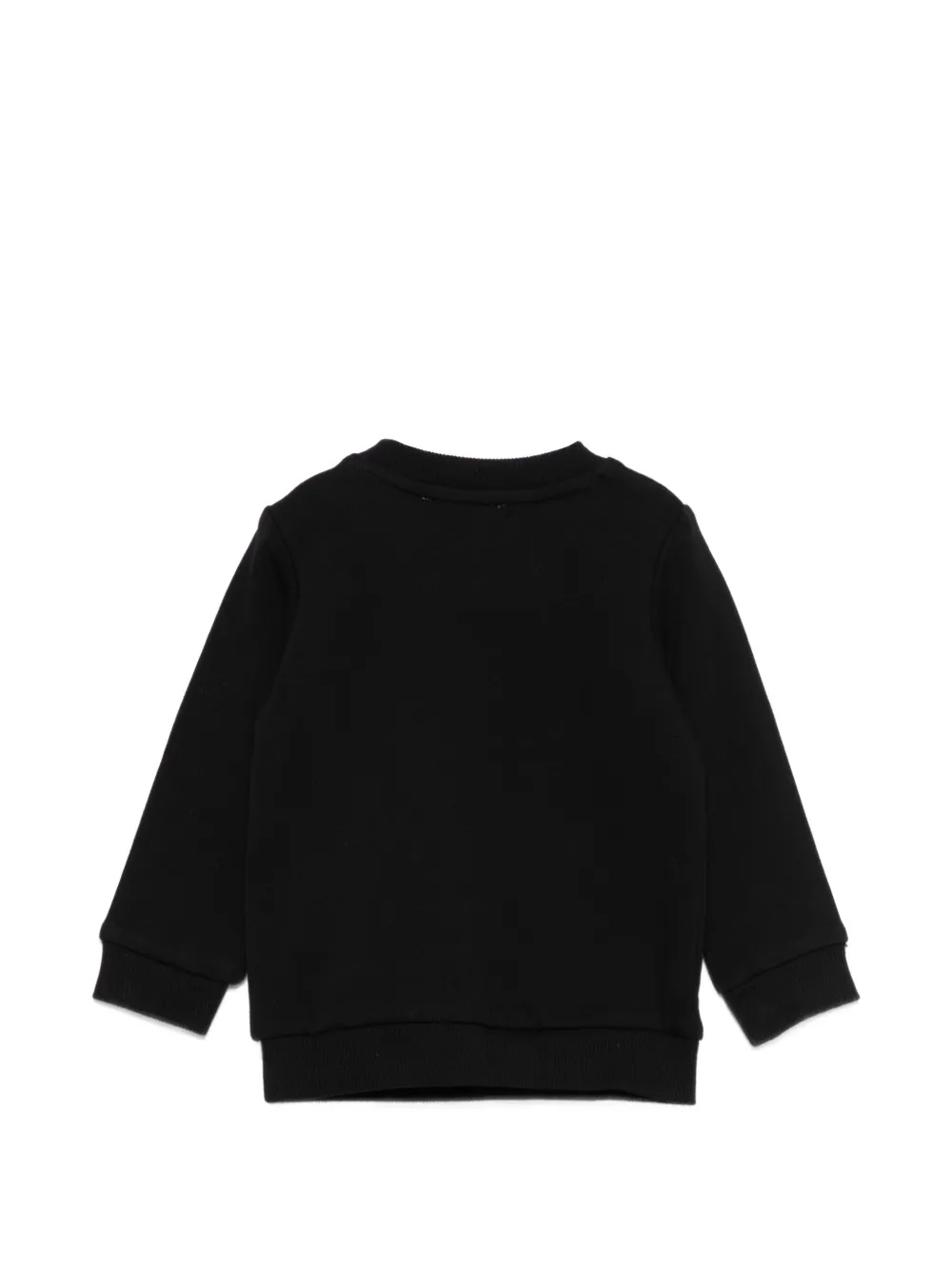 Moschino Kids Zwarte katoenen sweater