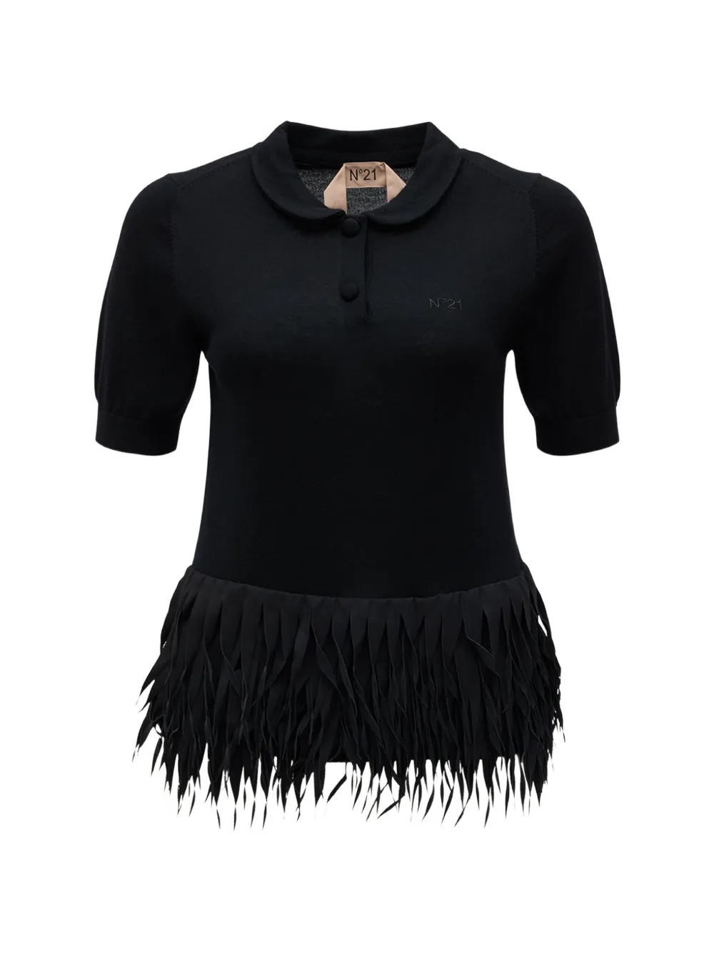 Nº21 black polo shirt - Nero