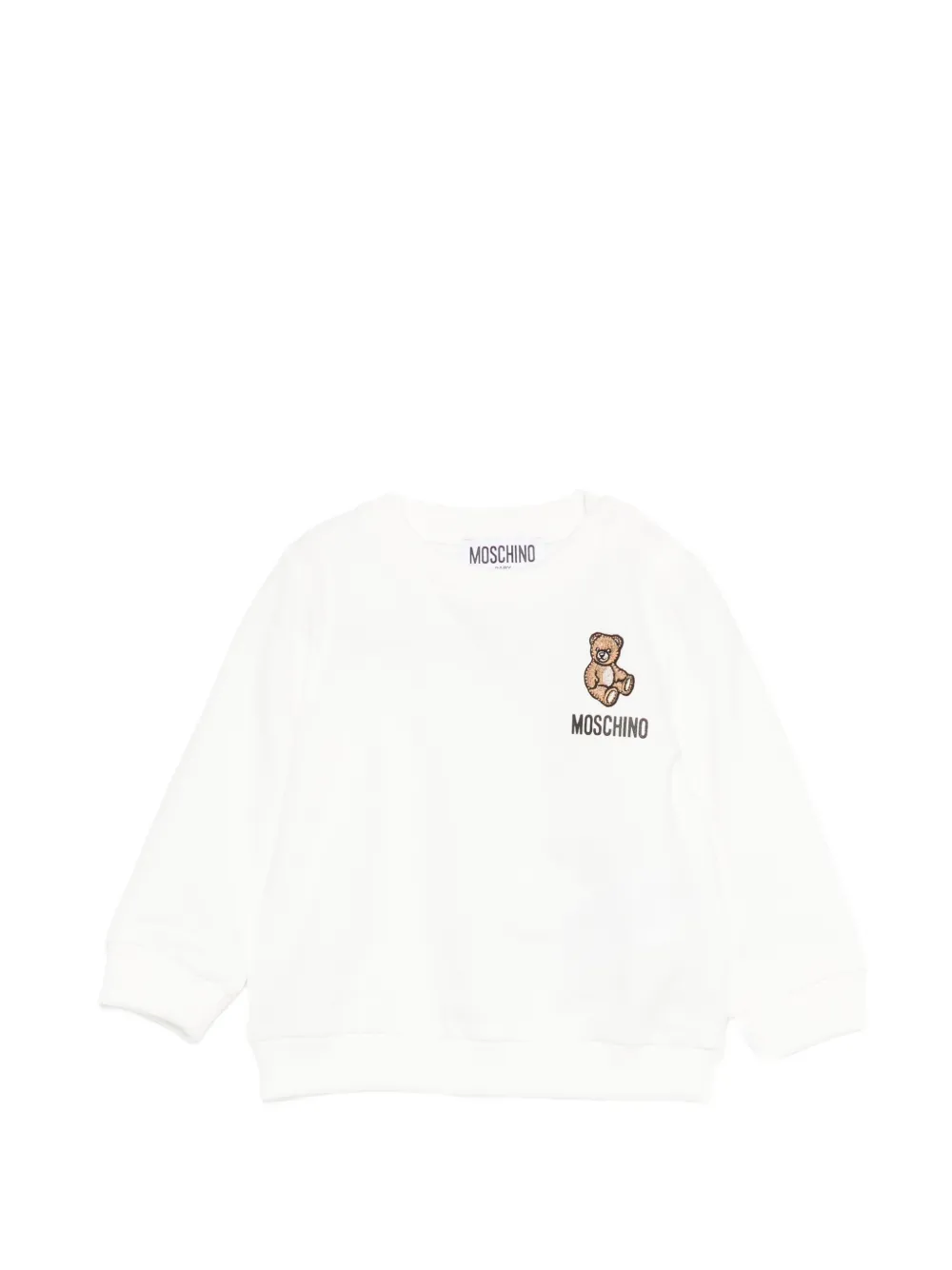 Moschino Kids logo sweatshirt - Bianco