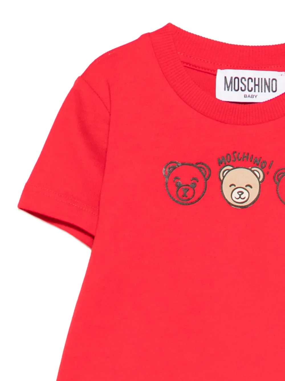 Moschino Kids T-shirt met teddybeerprint Rood