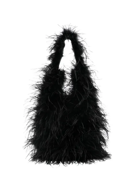 Yves Salomon feather shoulder bag