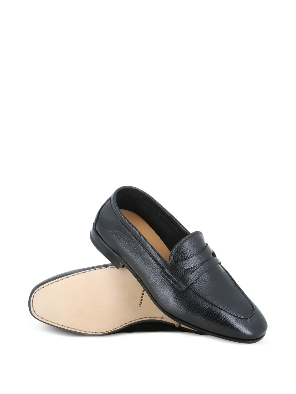 Henderson Baracco Loafers met ronde neus Zwart