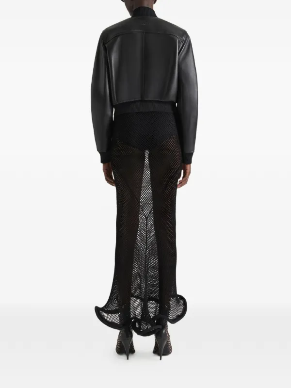 GIVENCHY BLACK 希少　正規品　レディースL ジャケット Givenchy Zip Lambskin Jacket | Black | FARFETCH