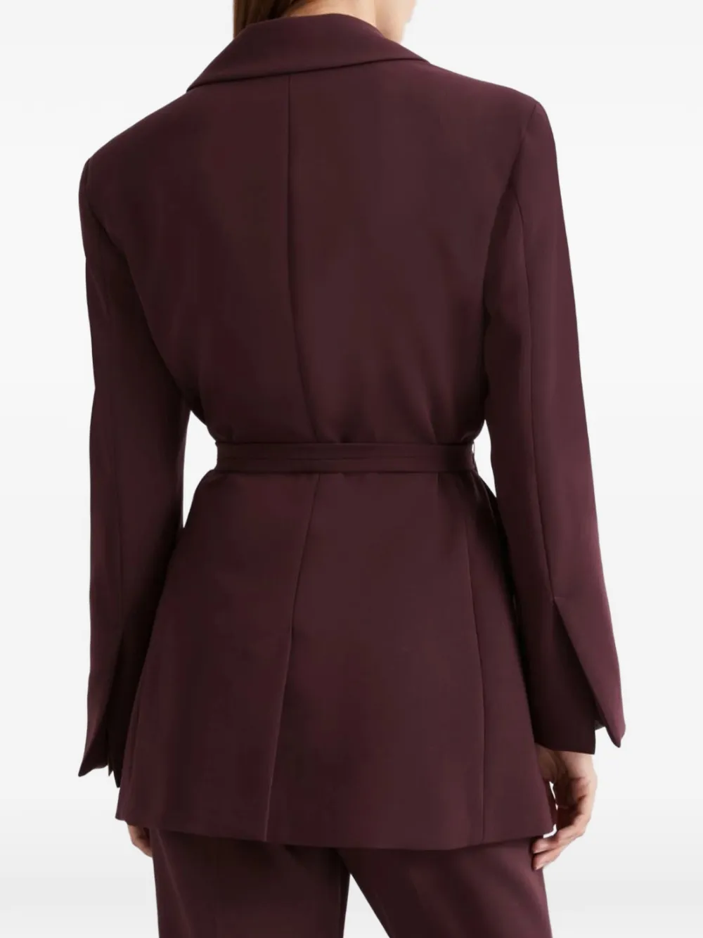  Marella Belted Blazer - Red 