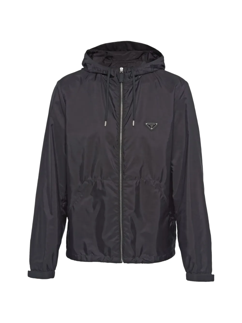 Prada hooded zip jacket - Schwarz