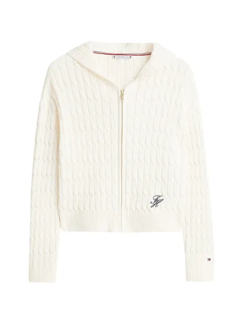 Tommy Hilfiger Kapuzenjacke mit Zopfmuster