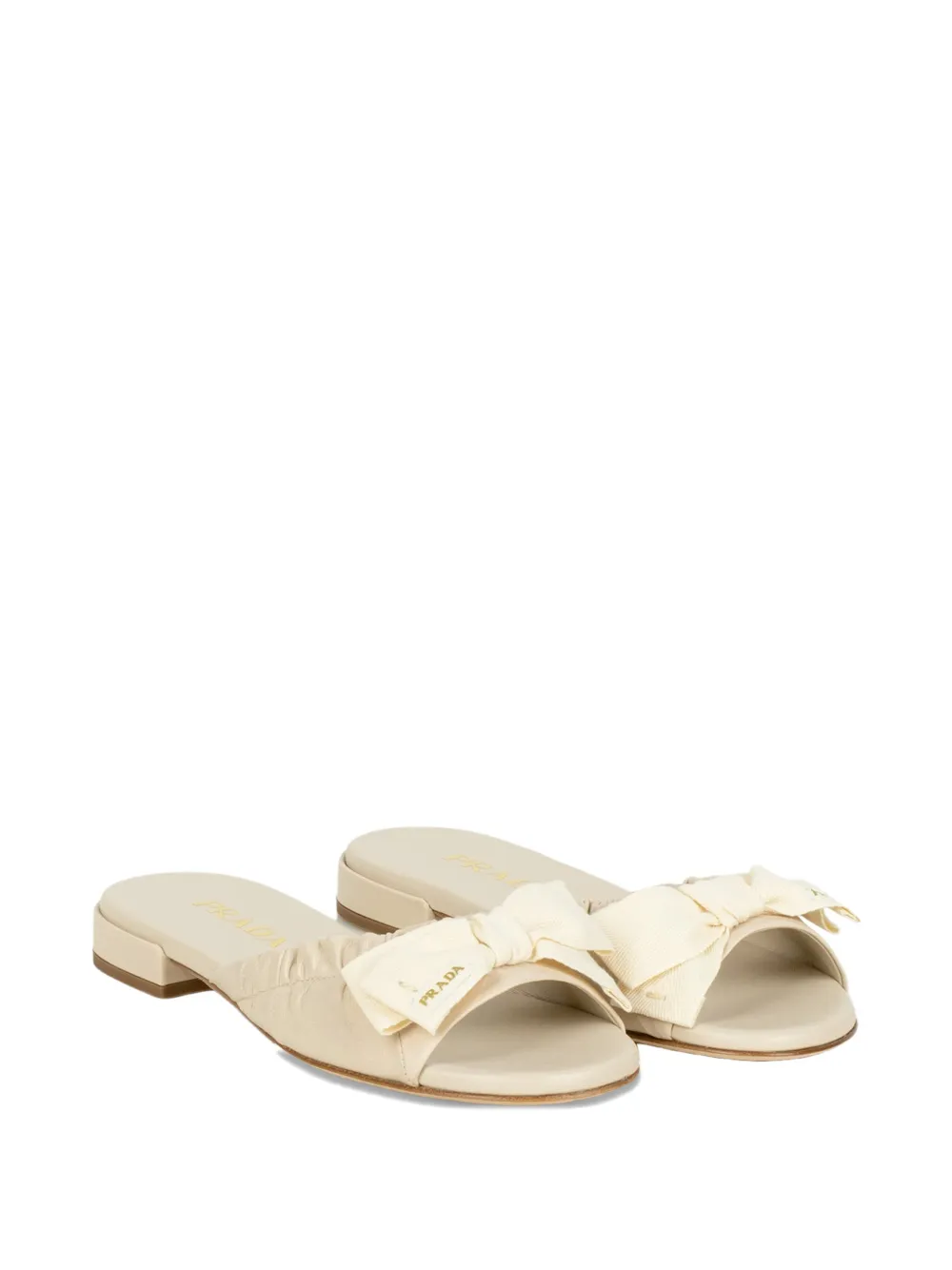 Prada Sandalen met strikdetail Beige