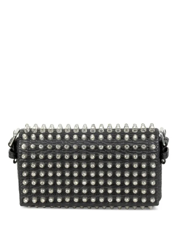 Alexander Wang Mini Ricco Studded Cross Body Bag in Black