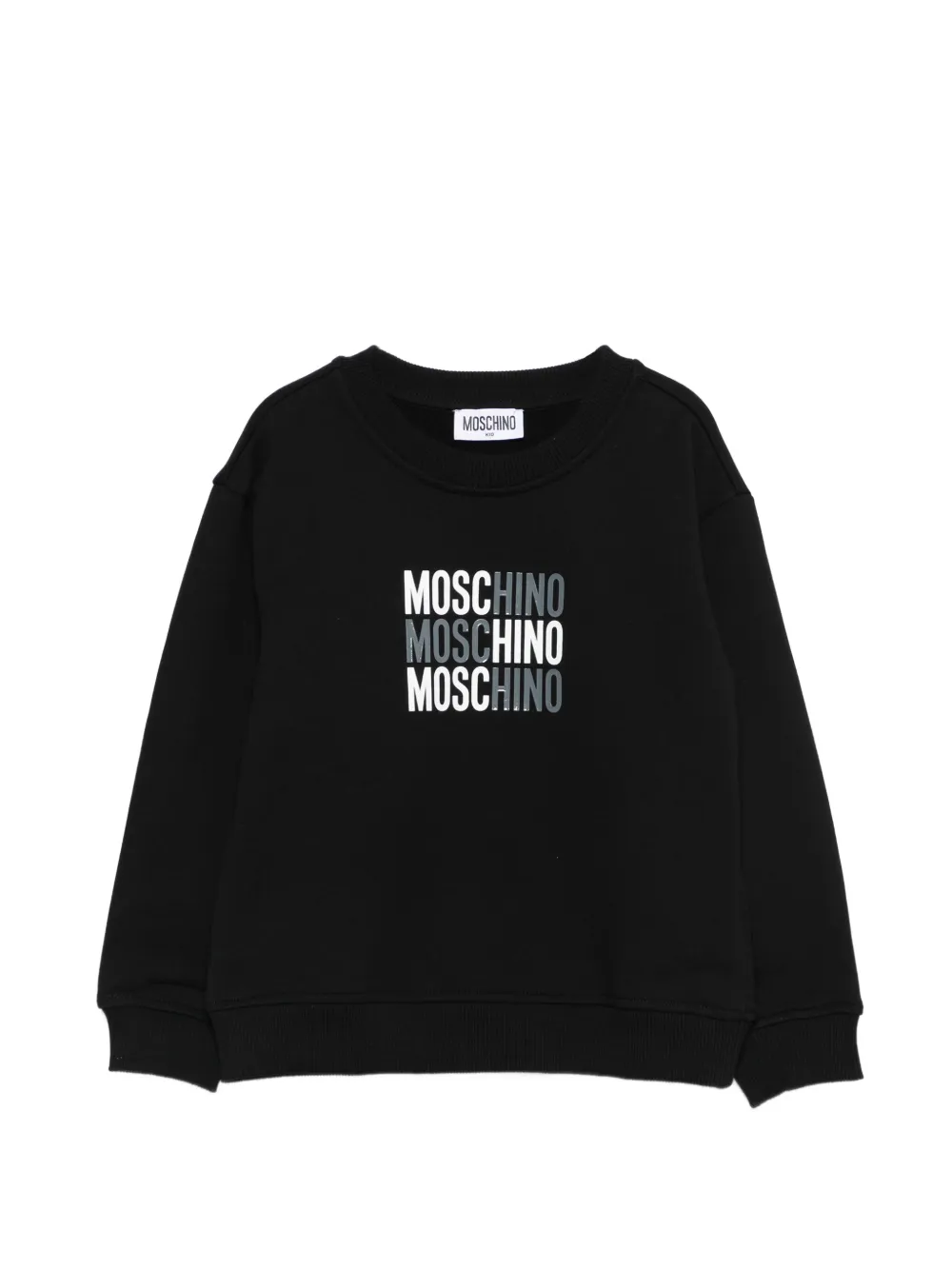 Moschino Kids logo sweatshirt - Nero