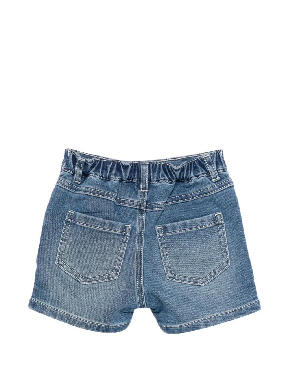 Moschino Kids Shorts met beer-applicatie Blauw