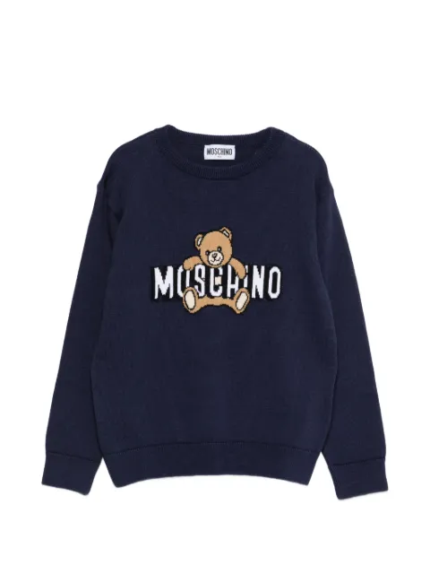 Moschino Kids teddy crewneck sweater