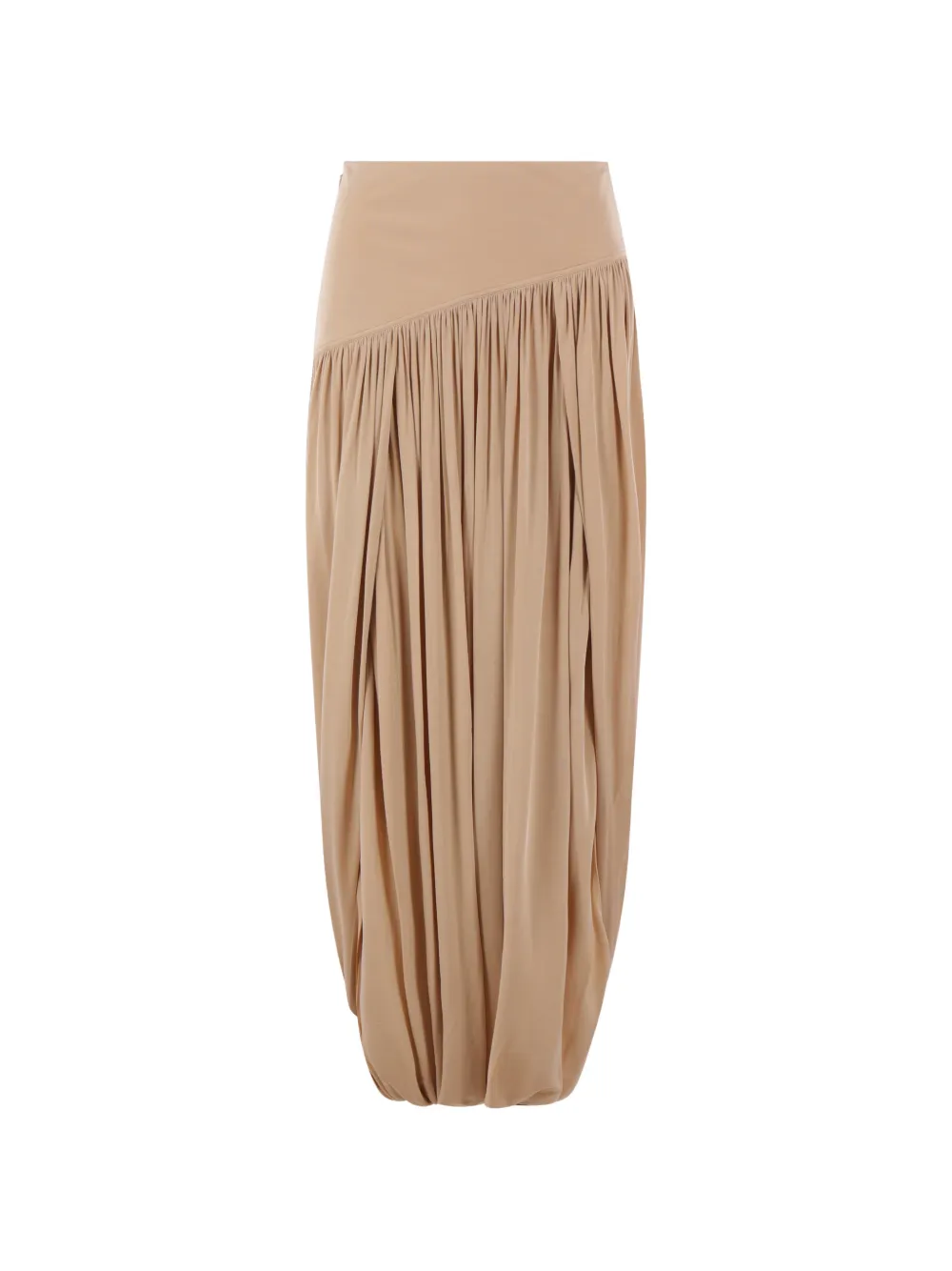 Ferragamo draped midi skirt - Toni neutri