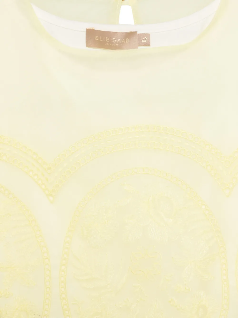  Elie Saab Junior Ruffled Embroidered Top Set Of Two - Yellow 