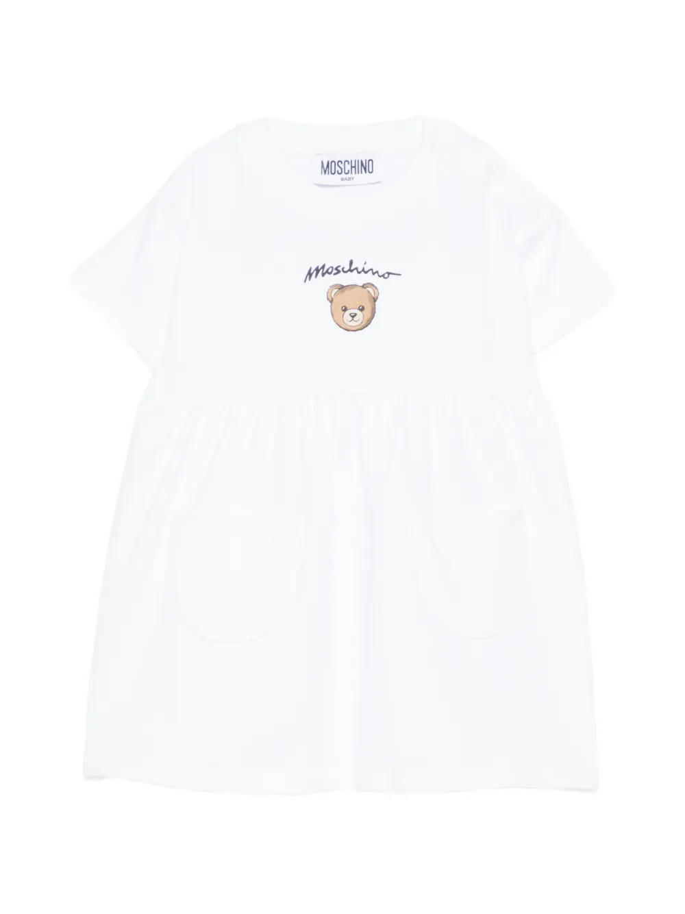 Moschino Kids short-sleeve dress - White