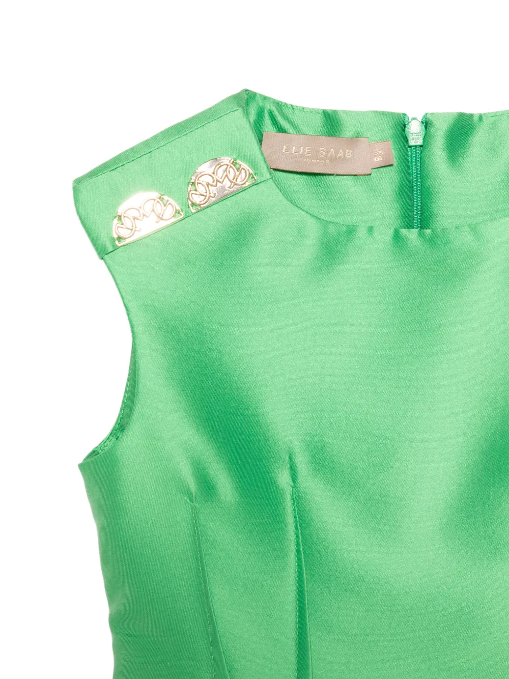 ELIE SAAB JUNIOR Jurk met applicatie Groen