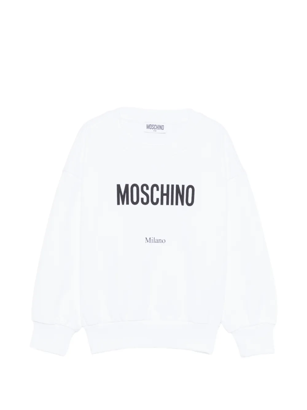 Moschino Kids logo-print sweatshirt - Bianco