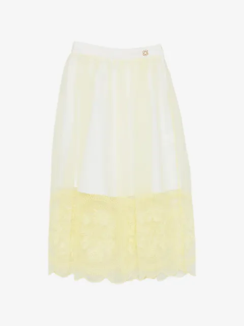 ELIE SAAB JUNIOR floral-embroidered skirt