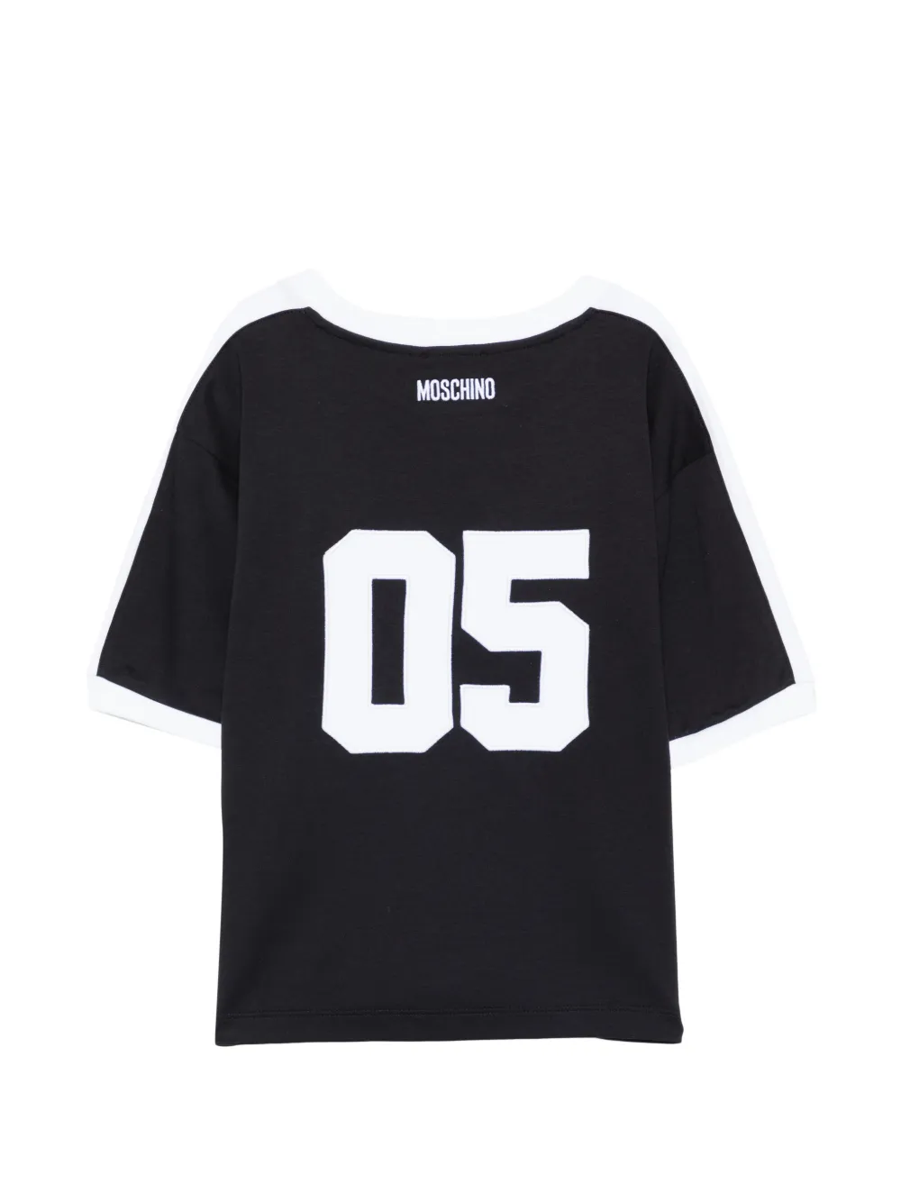 Moschino Kids T-shirt met grafische smiley-print Zwart