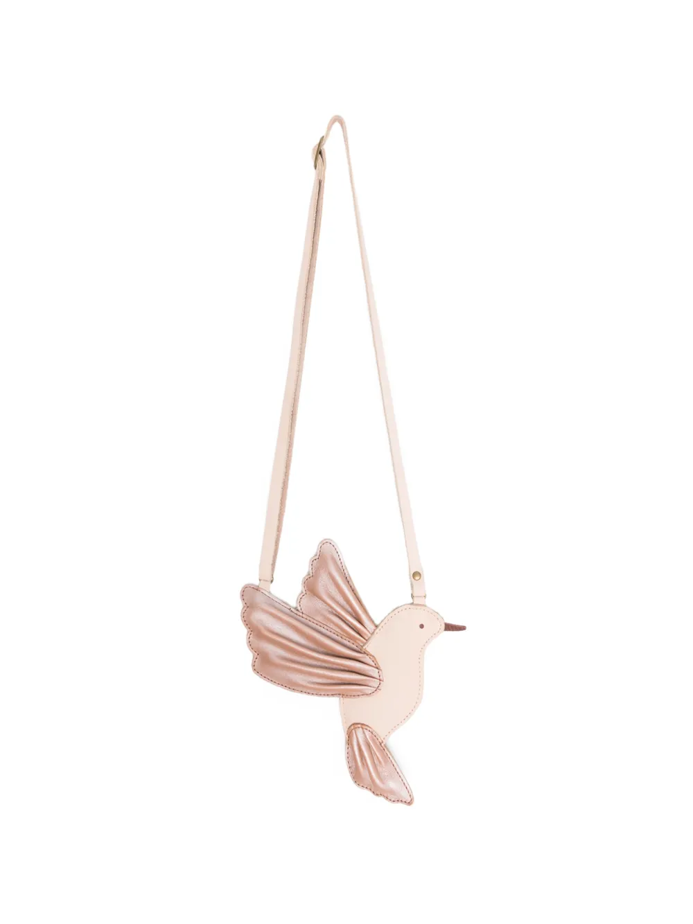 Donsje bird appliqué shoulder bag - Toni neutri