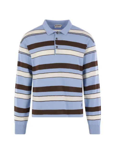 JW Anderson striped buttoned polo shirt
