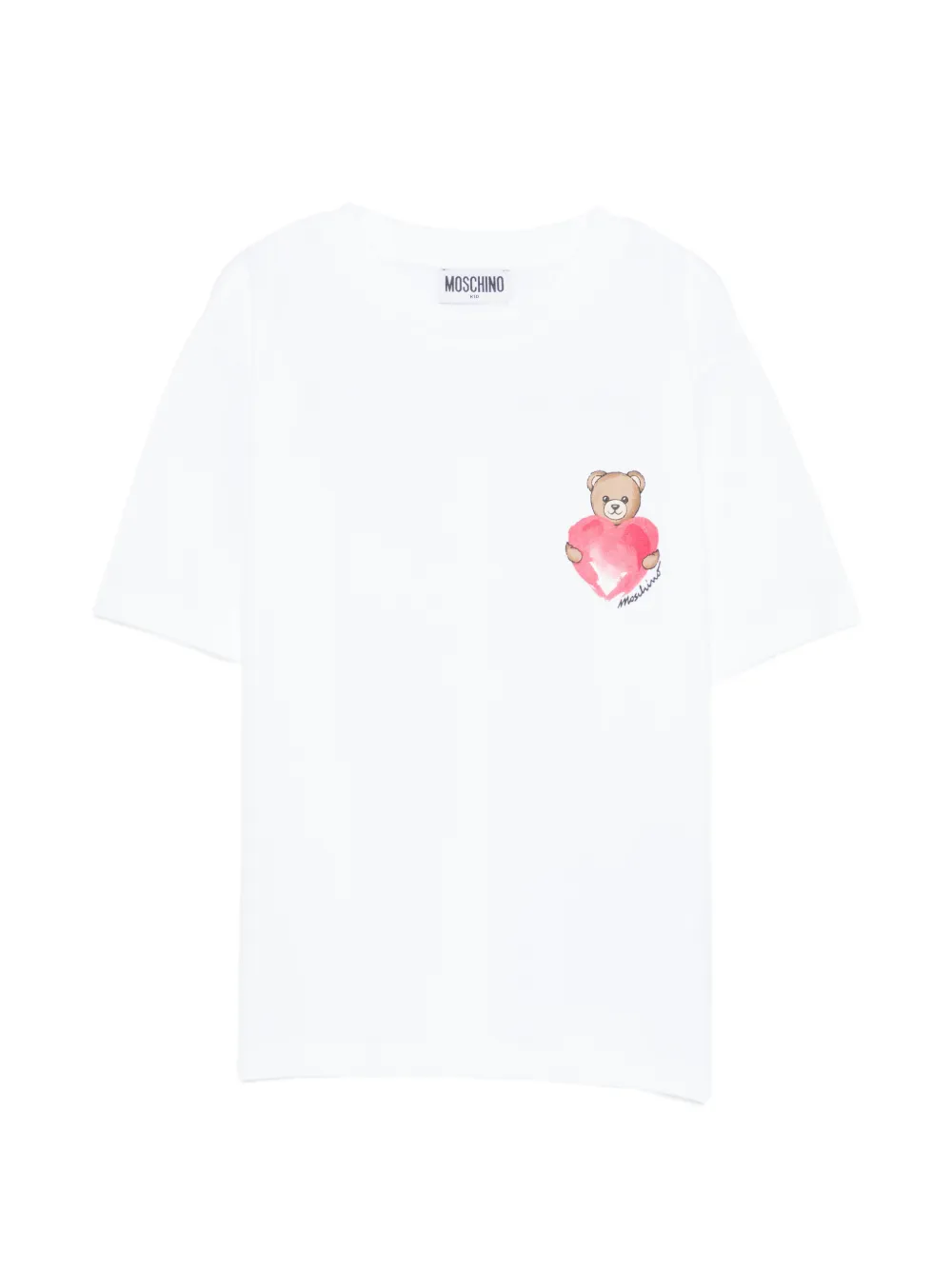 Moschino Kids teddy-print T-shirt - Bianco
