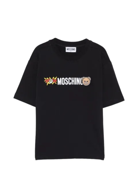 Moschino Kids bear-appliqué T-shirt