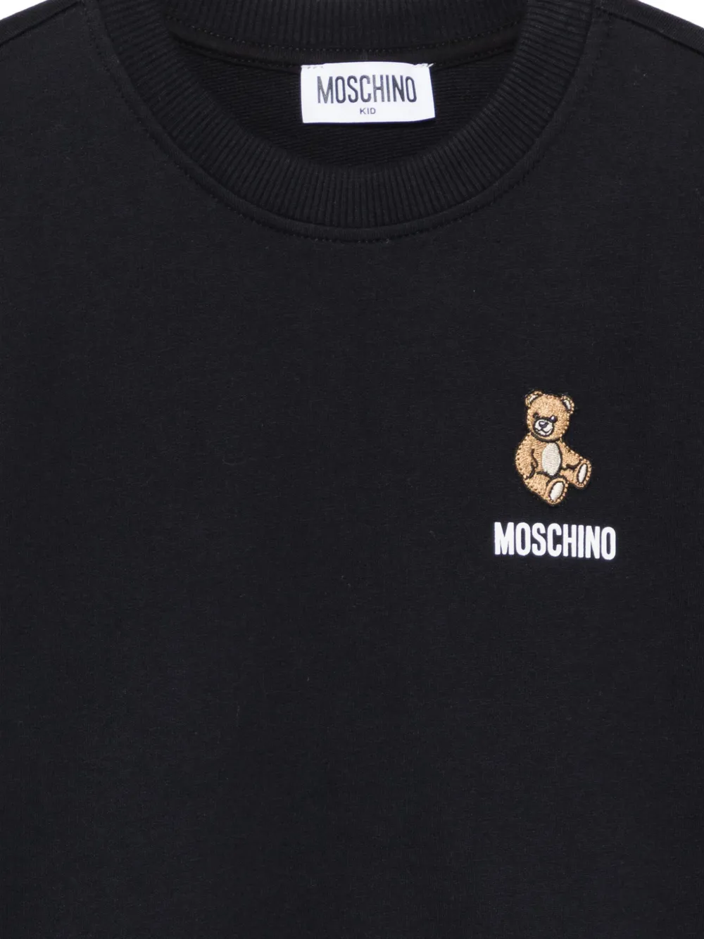 Moschino Kids Sweater met teddybeerprint Zwart