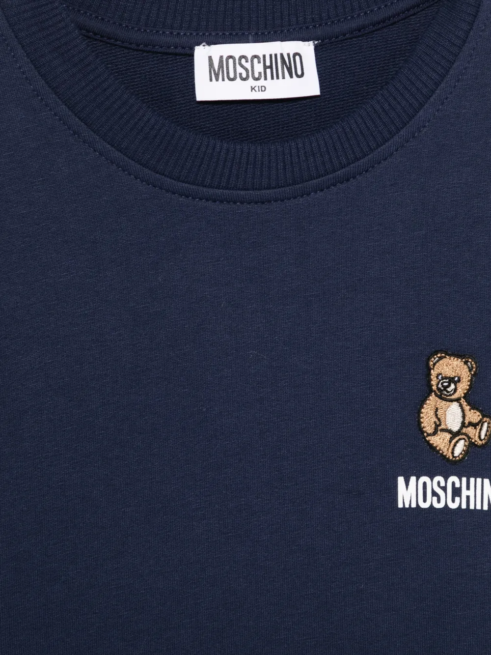  Moschino Kids Embroidered Sweatshirt - Blue 