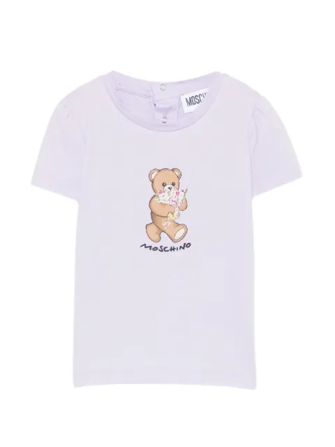 Moschino Kids T-shirt met grafische teddyprint