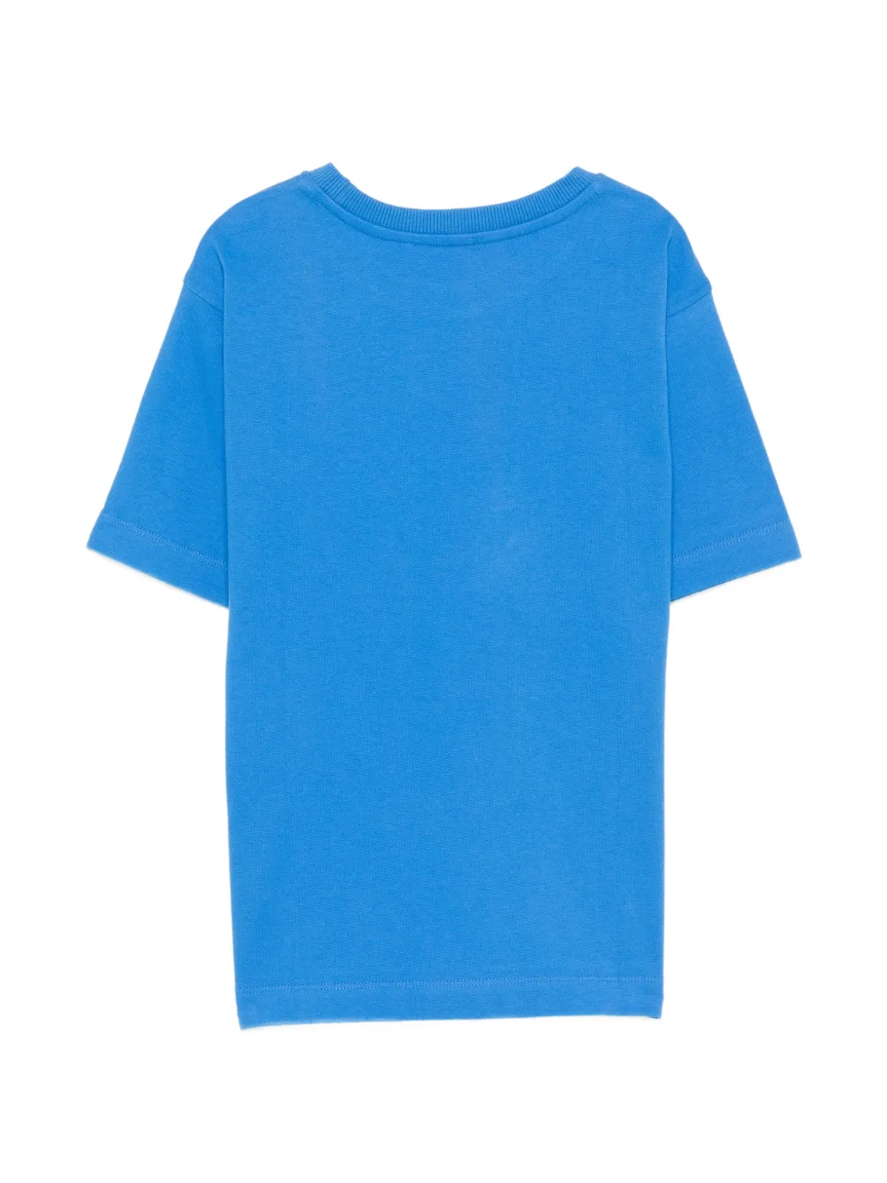 Moschino Kids T-shirt met print en ronde hals Blauw