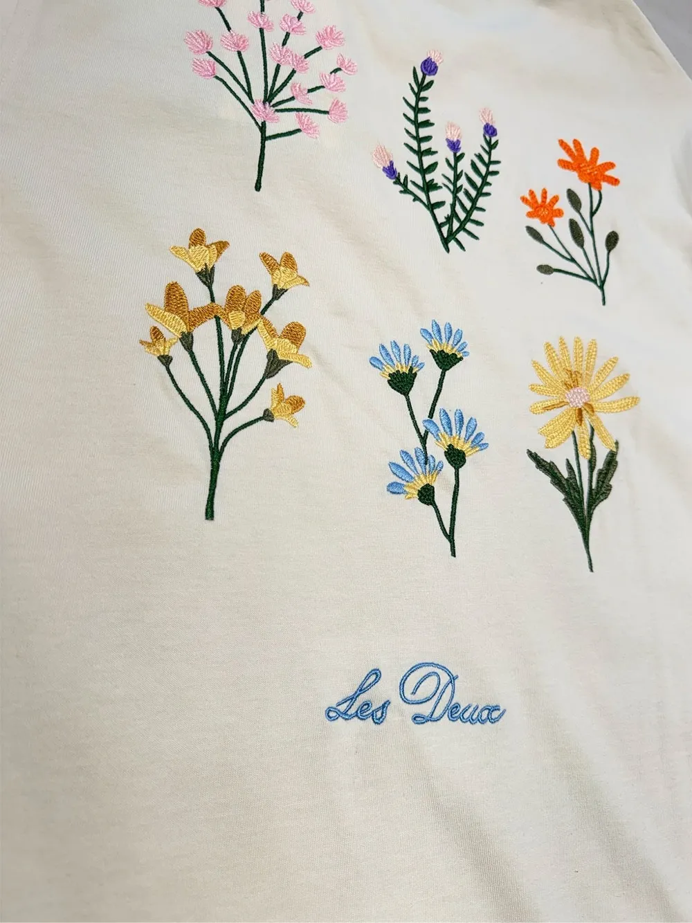 Floral-Embroidery T-Shirt