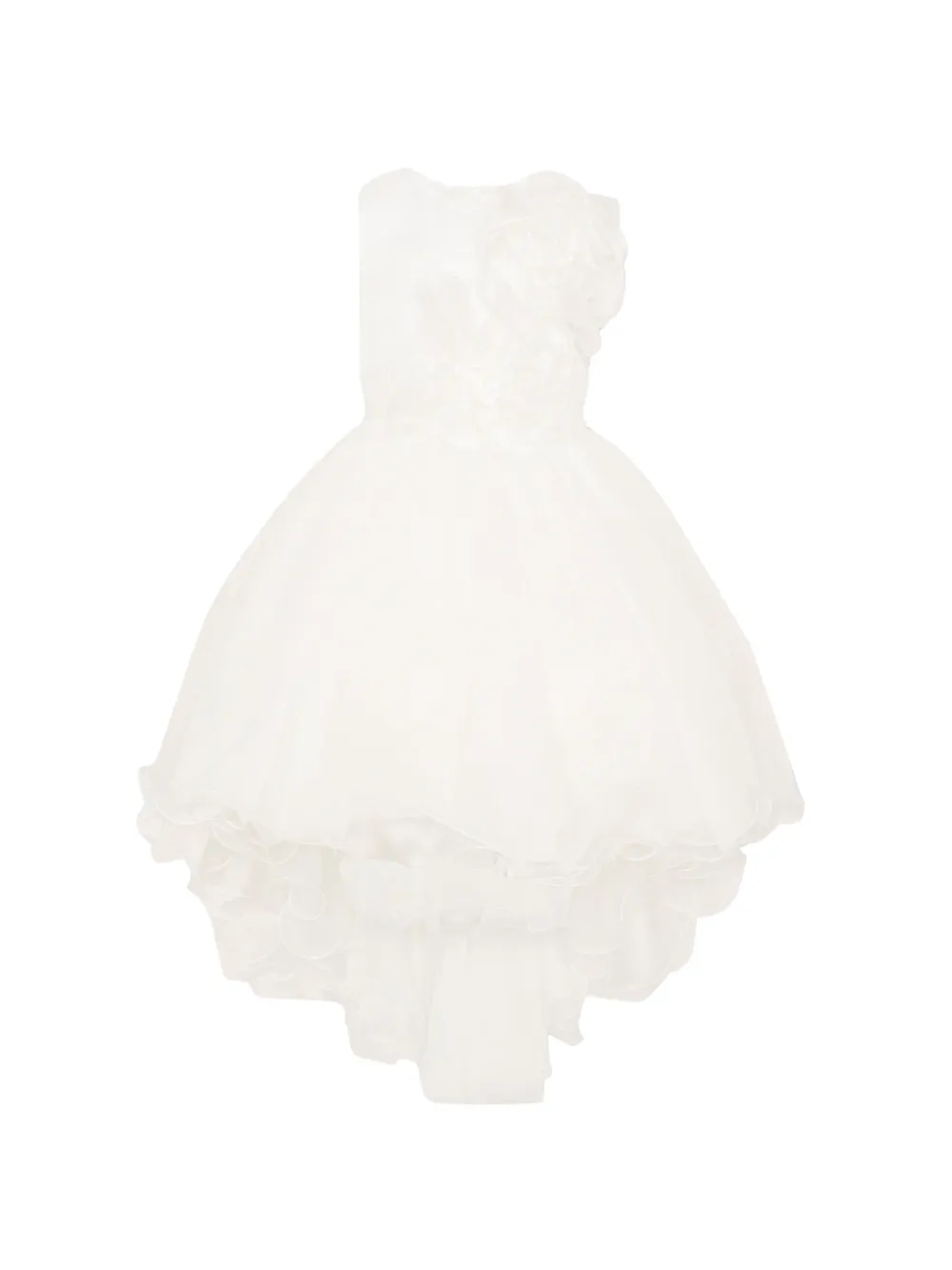 Colorichiari bow-detail short-sleeve dress - Bianco