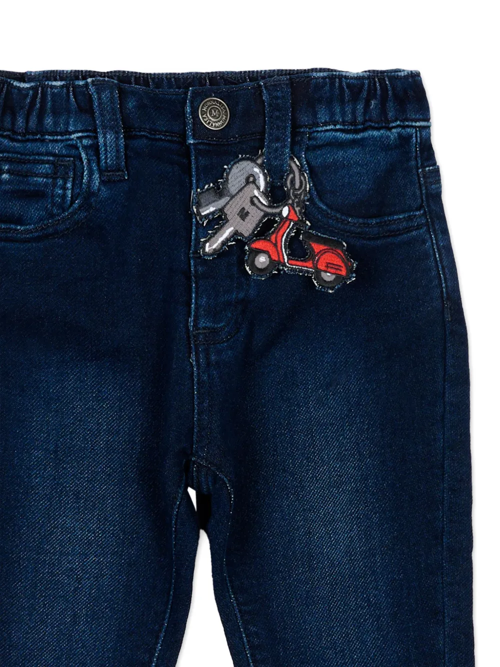 Monnalisa Jeans met applicatiedetail Blauw