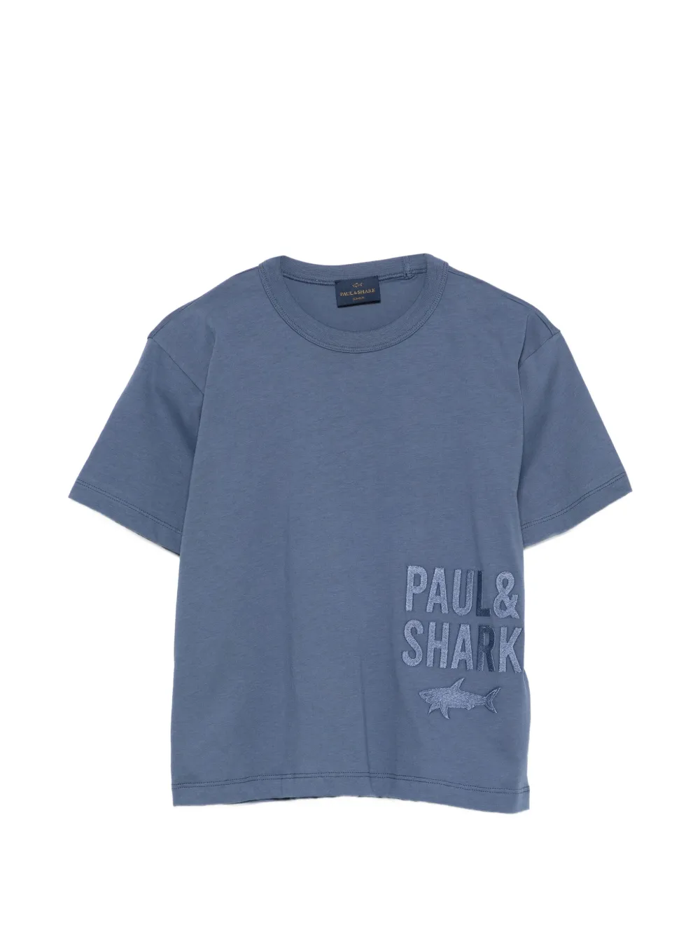 Paul & Shark Junior embroidered-logo T-shirt - Blu
