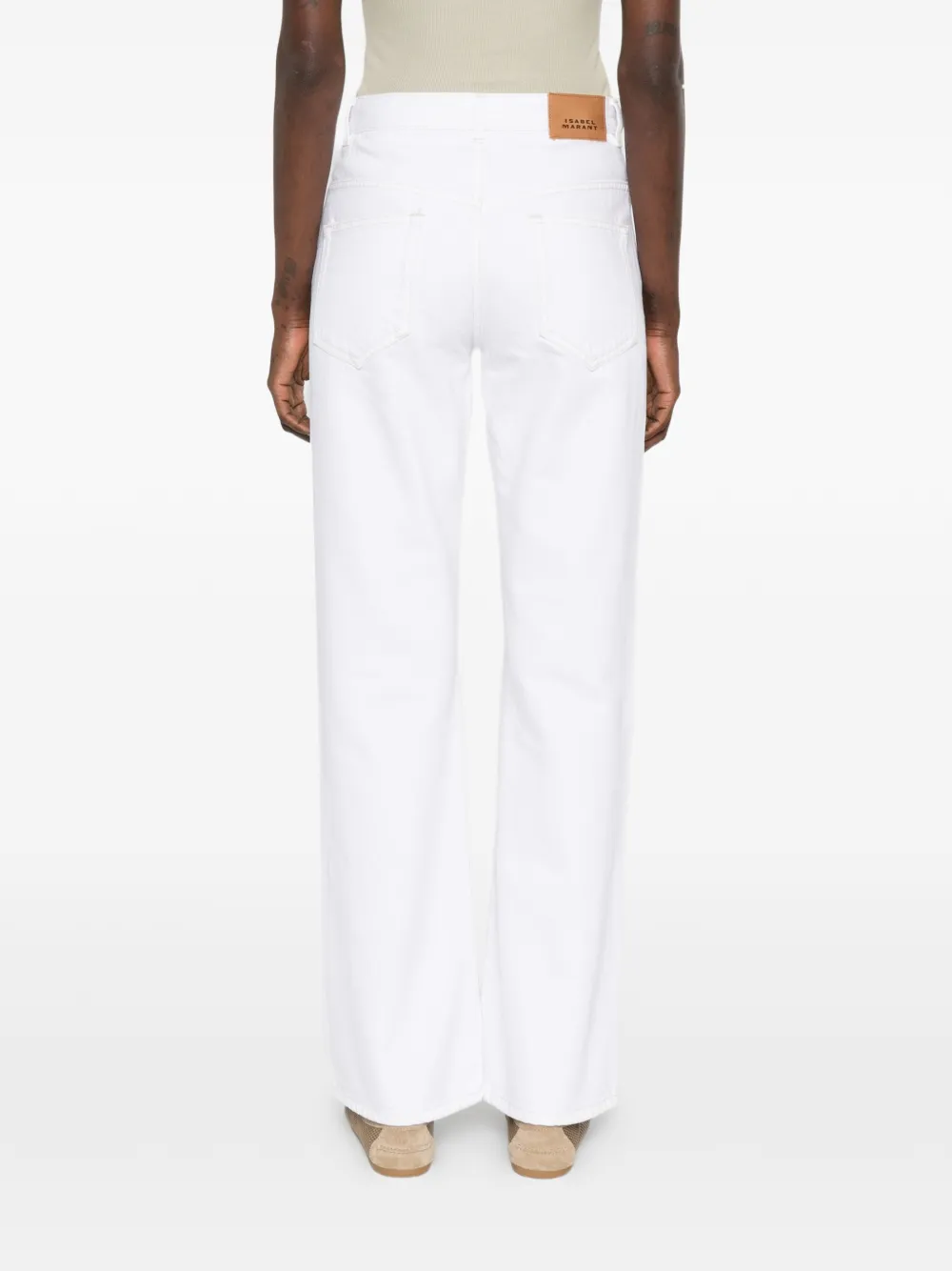 ISABEL MARANT Belvia bootcut denim jeans Wit