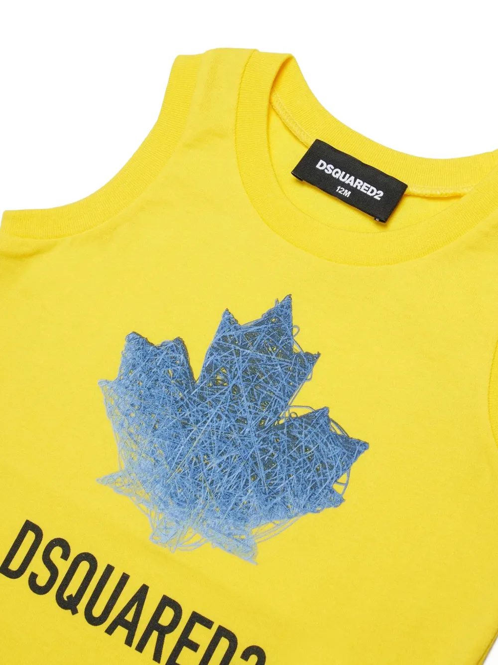  Dsquared2 Kids Graphic-print Tank Top - Yellow 