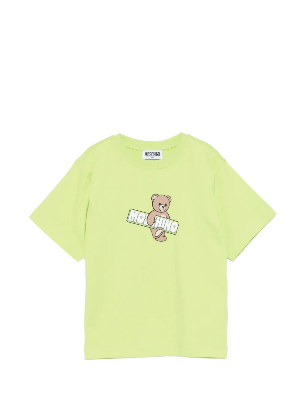 Moschino Kids teddy graphic T-shirt - Verde