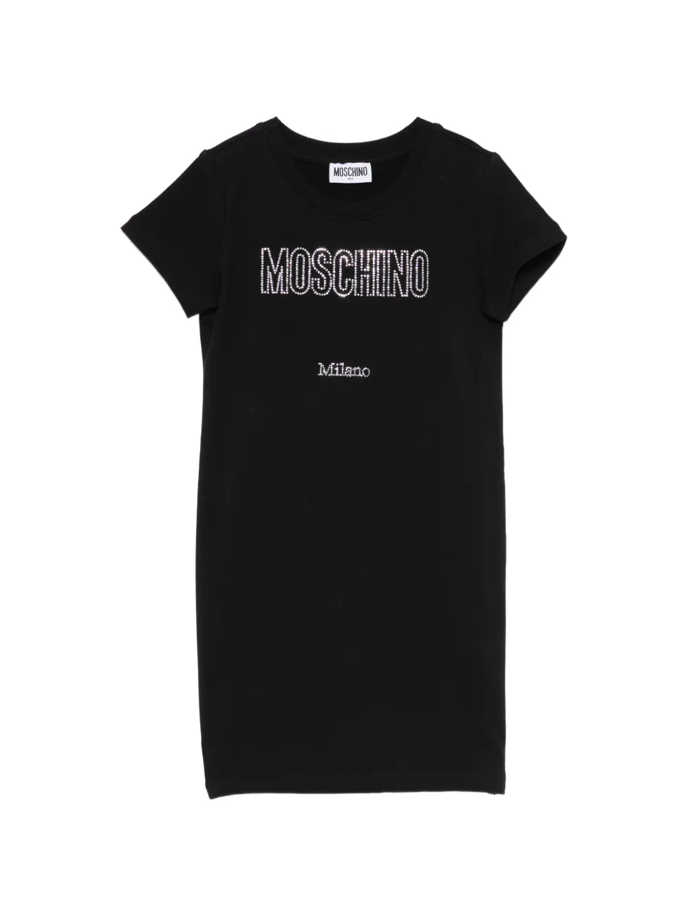 Moschino Kids logo-embellished dress - Nero