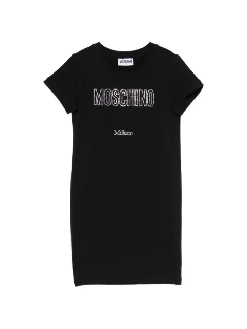 Moschino Kids vestido con detalles del logo
