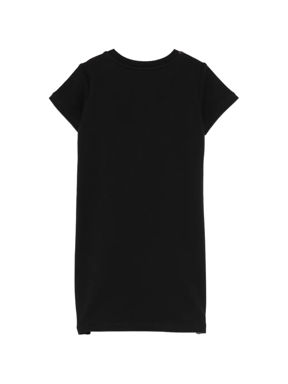 Moschino Kids Jurk verfraaid met logo Zwart