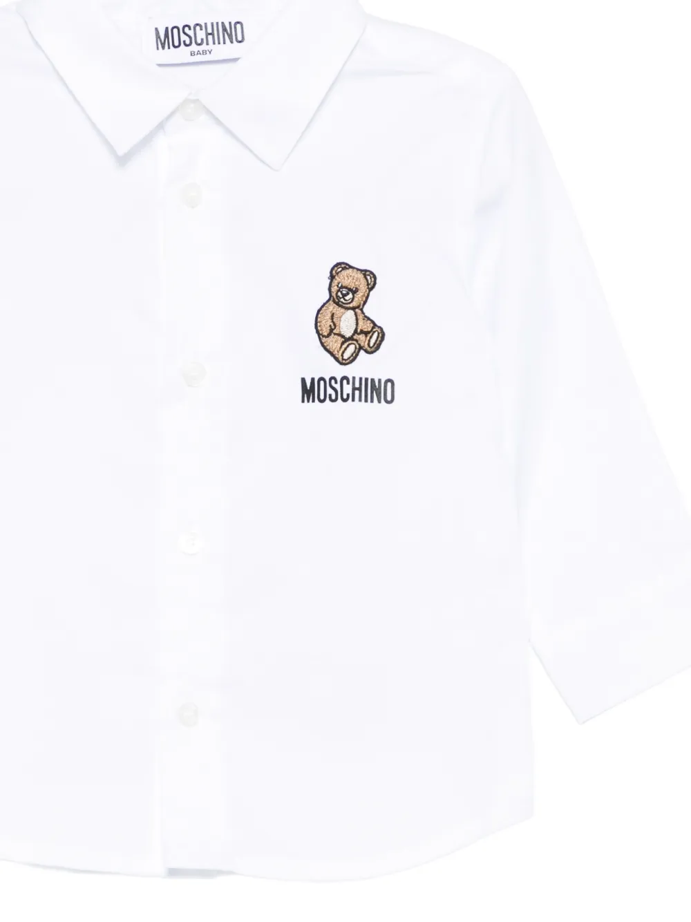 Moschino Kids Shirt met teddybeerprint Wit