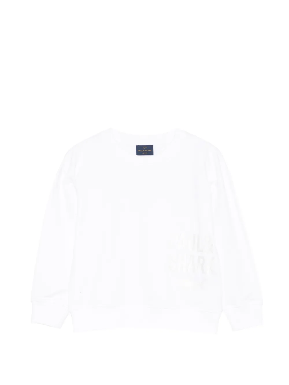 Paul & Shark Junior logo crew-neck sweatshirt - Bianco