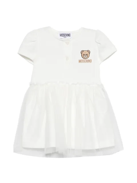Moschino Kids robe bébé à appliqué ourson