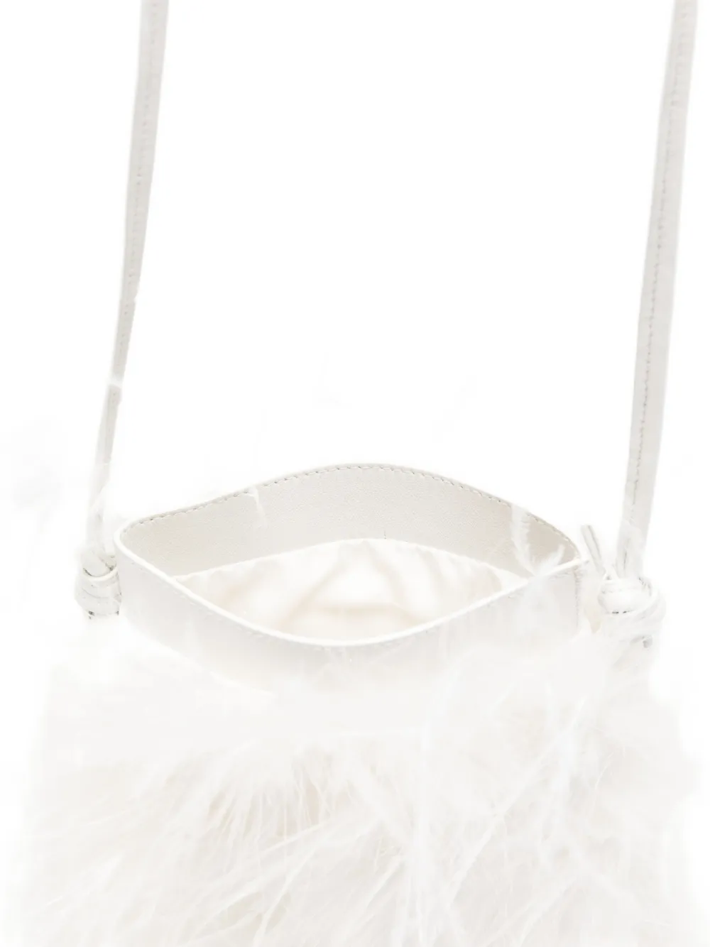 Feather-Detail Cross Body Bag